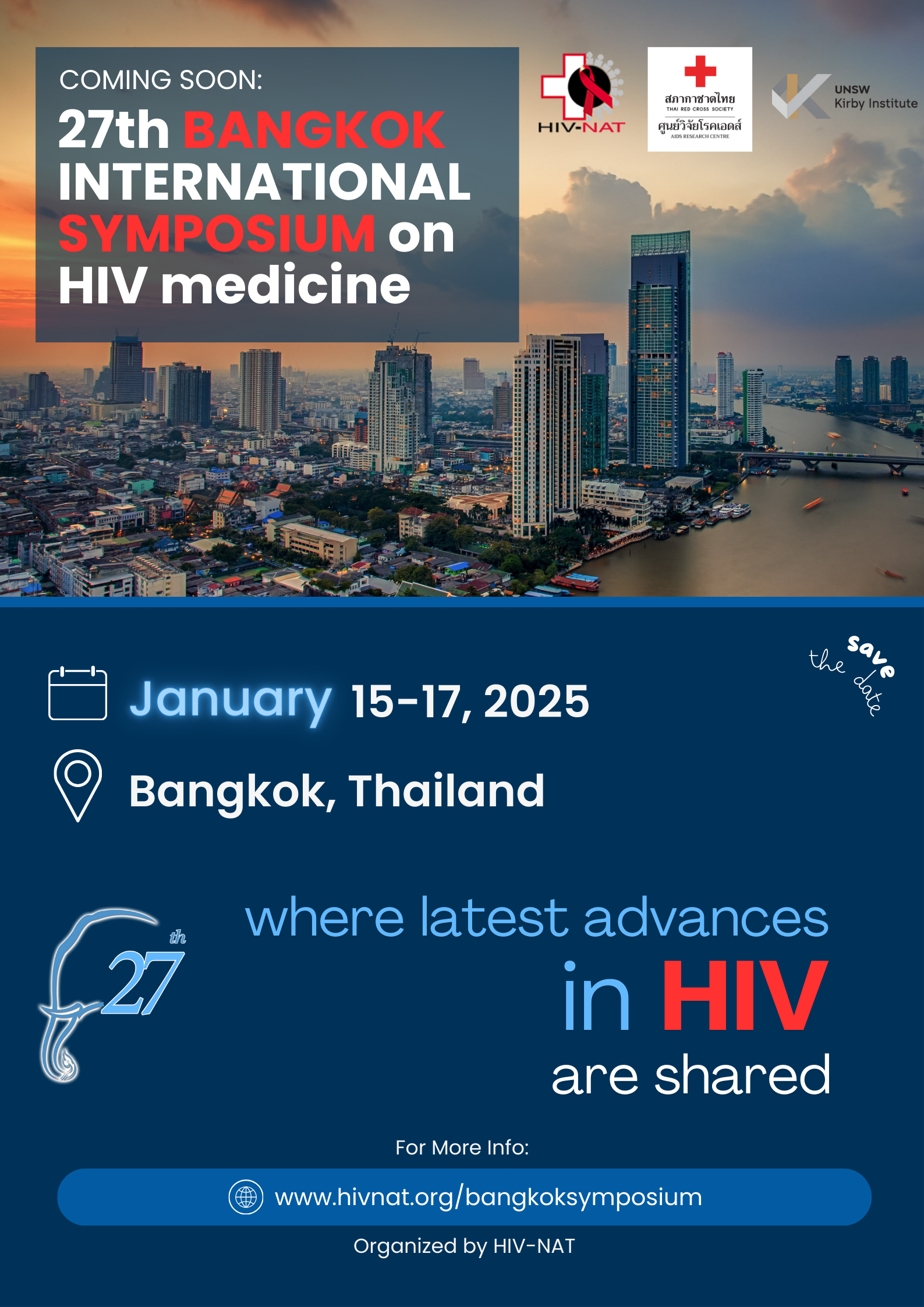 27th Bangkok International Symposium on HIV Medicine 2025 HIVNAT